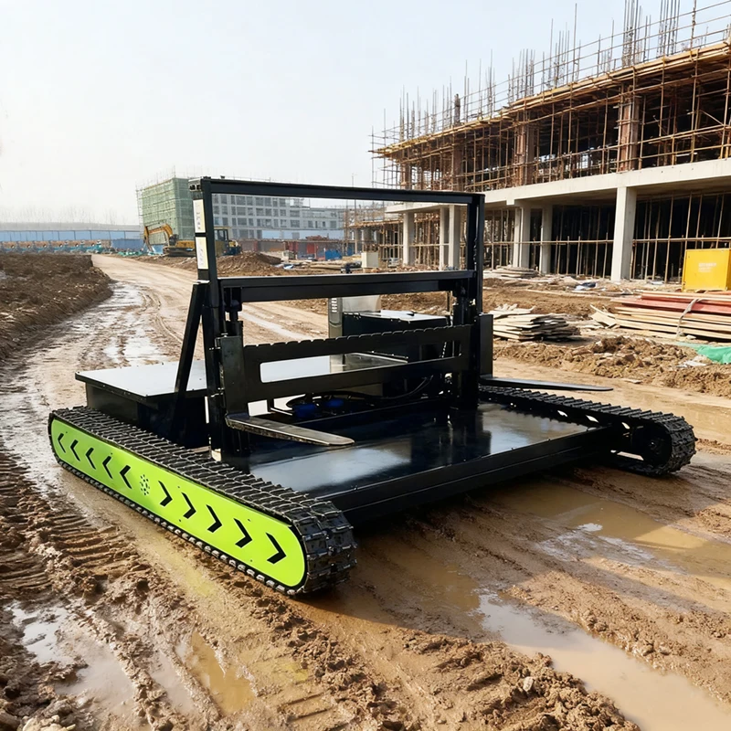 Electric crawler chassis gear electric engine 3t load capacity wireless remote control