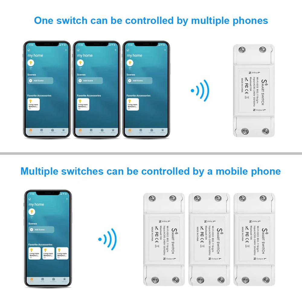EWeLink-Básico R2 Controlador Interruptor Inteligente, Interruptor DIY, Início Timing, Controle de Voz, Alice, Alexa, Google, Tuya, WiFi