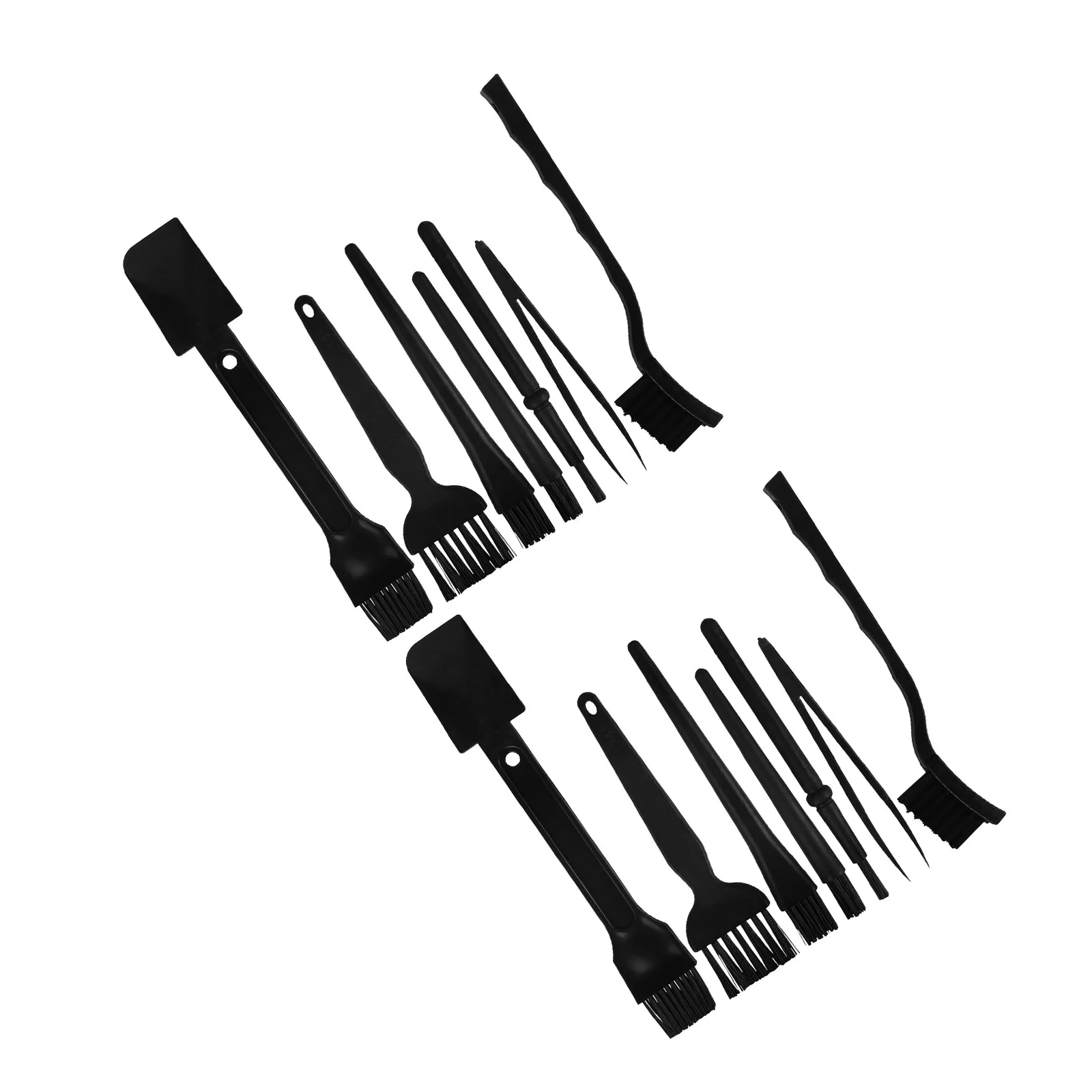 2Sets Anti Static Keyboard Cleaner Kit Hard Nylon Brush Electronic Device Cleaning Laptop Phone Dust Removal Tool
