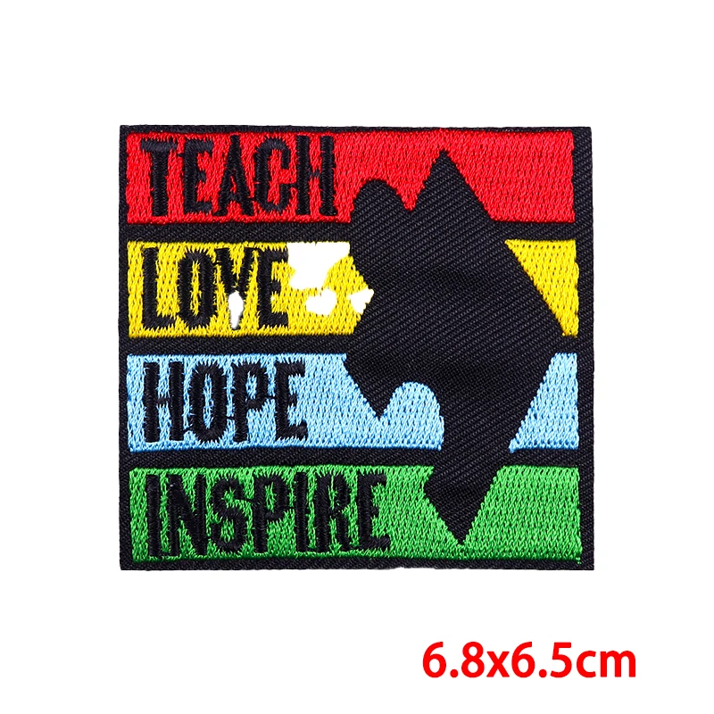 Language Embroidery Patches dont Touch me iron on patches for Clothing Tactical Patches DIY  Uniforms Badges sewing Stickers