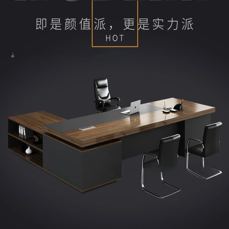 Office desk, boss ， large shift，ecutive , manager  executive , single office desk and chair combination