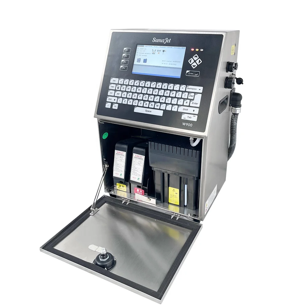 2026 Professional Inkjet Variable Data Coding Machine with Strong Adhesion LOGO Time Batch Number Marking on Metal Pipe Plastic