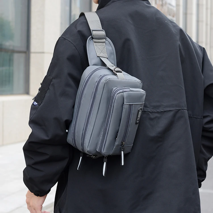 Herren-Hüfttasche, multifunktionales Werkzeugset, verschleißfeste Handytasche, Lauftasche, Freizeit-Outdoor-Sport-Hüfttasche, groß C – Detail 3