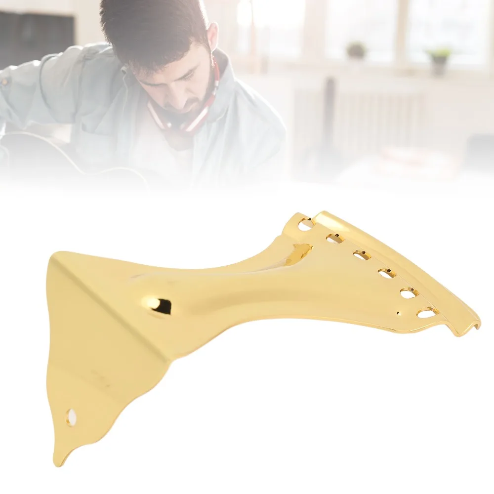 Premium Golden For Dobro Tailpiece Metal Includes Mounting Screw Guitar Tailpiece Resonator Guitar Tailpiece For Dobro Guitars