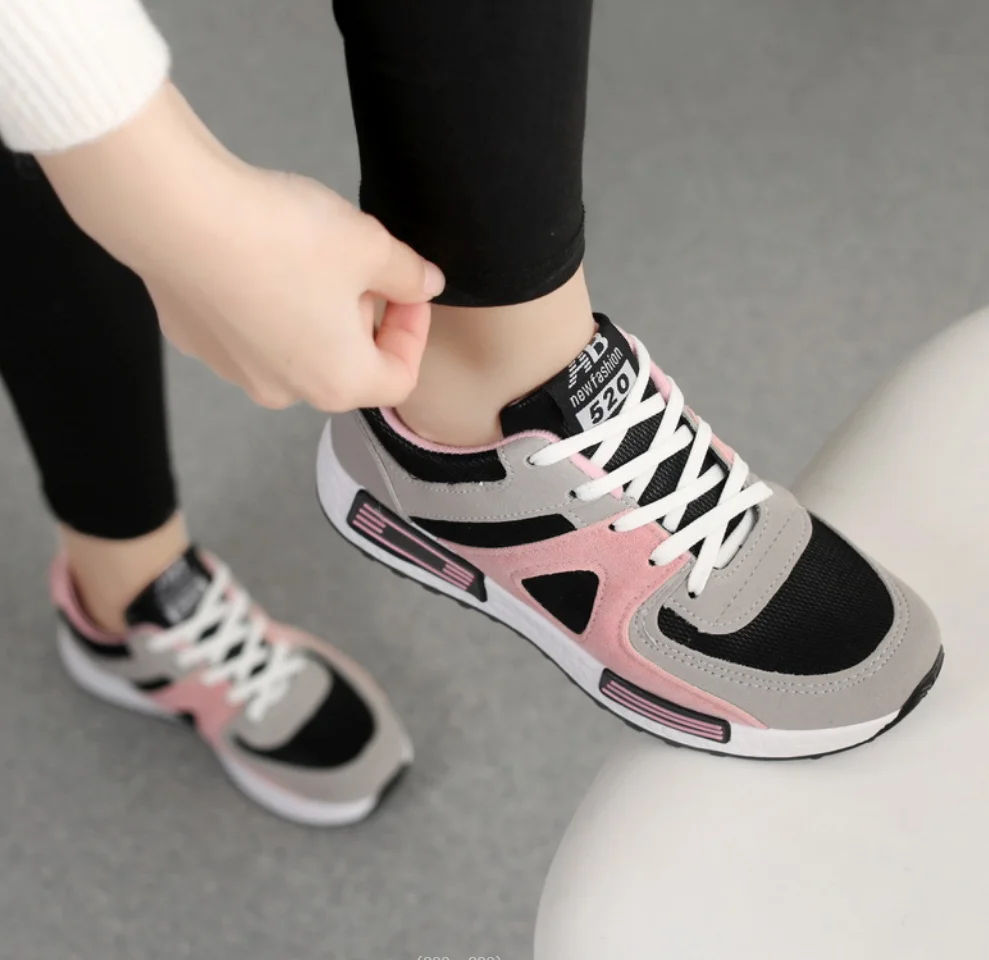 

Женские осенние новые модные дышащие кроссовки на платформе, нескользящая женская спортивная обувь, удобные кроссовки Zapatos De Mujer