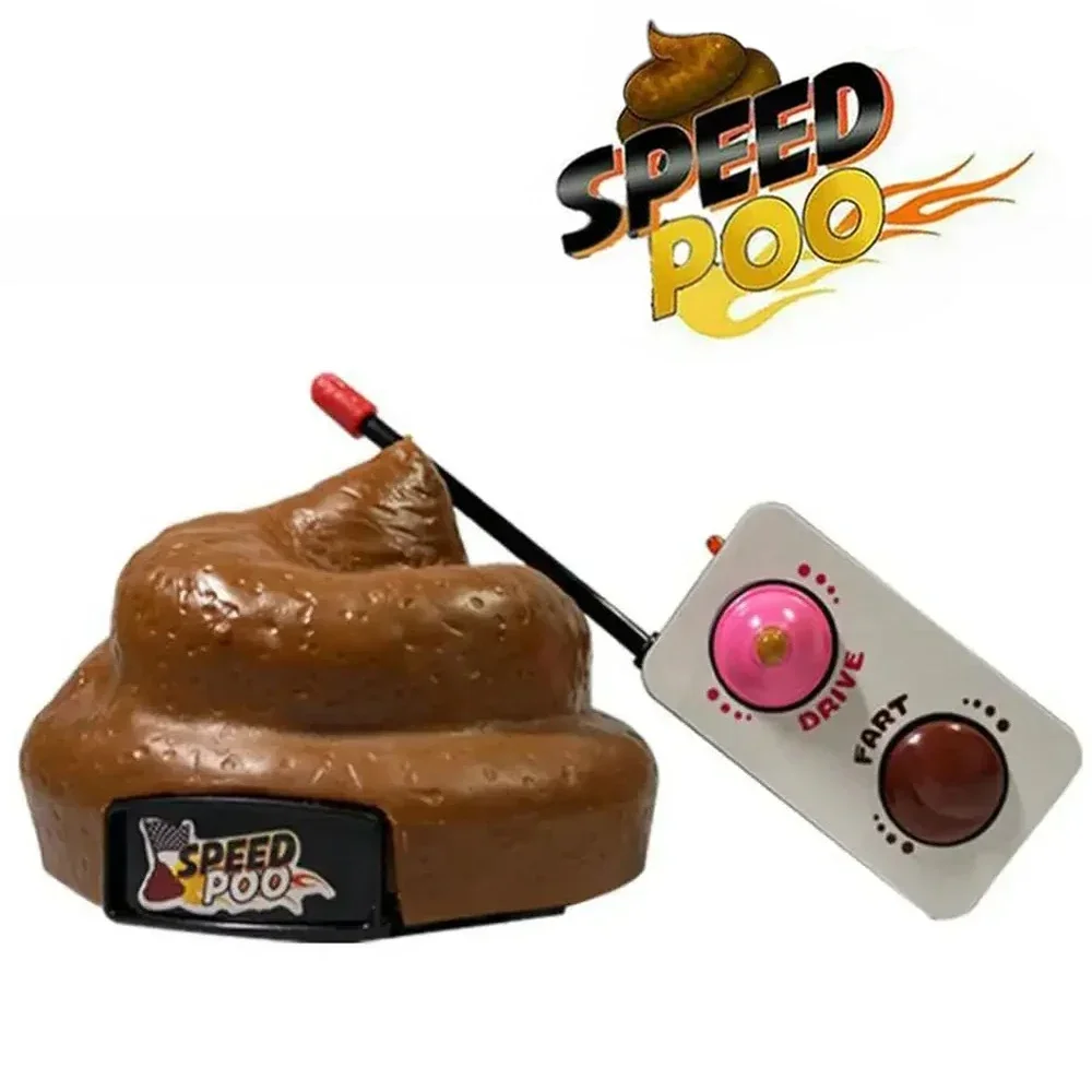 Voiture de merde télécommandée rapide, jouet de farces hilarant pour enfants, amusant en famille, idéal pour les fêtes de Gags et les célébrations d'anniversaire