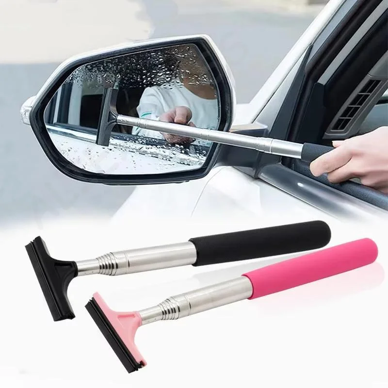 [G]Multifunctional Retractable Wiper For Car Rearview Mirror, Windscreen Rainproof Cleaning Brush For Front Windshield