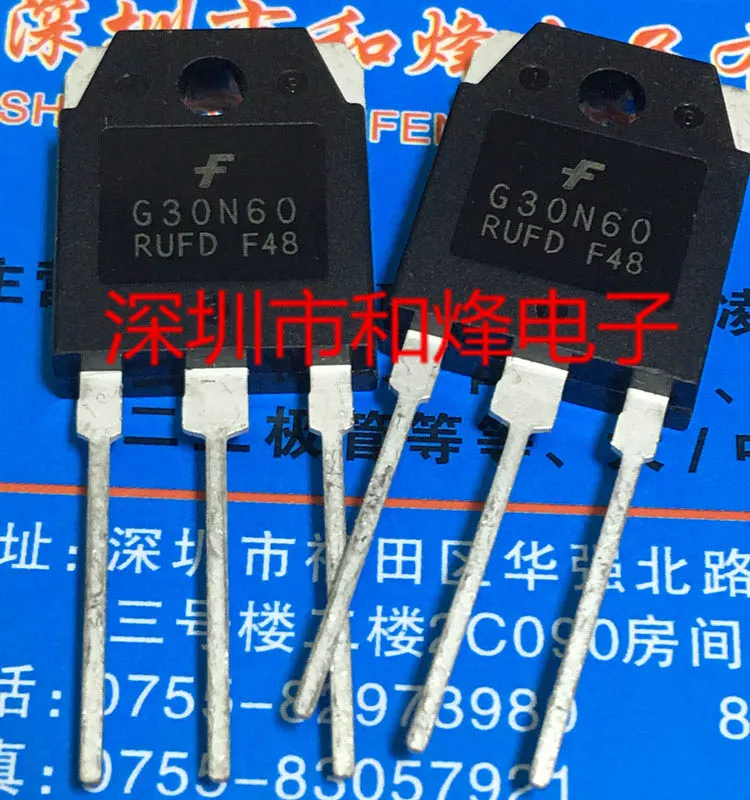 

10 шт./лот G30N60RUFD TO-3P Datasheet - электронный компонент для профессионального использования