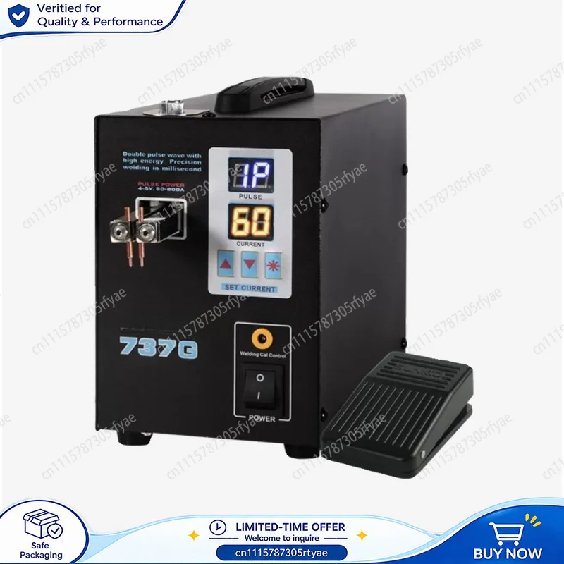 737G Dual Pulse Spot Welder Dual Display 18650 Battery Welding Machine Lithium Battery Touch Welder Portable Welding Tool