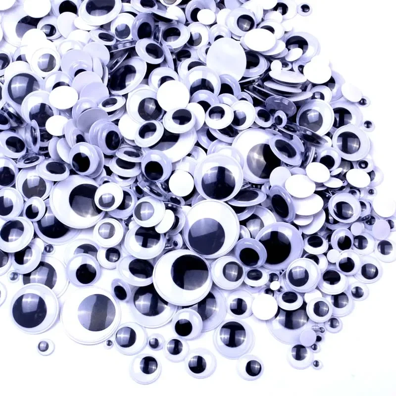 عين دمية سوداء ذاتية اللصق باروكة ، محاكاة متحركة ، مقلة عين حيوانات كرتونية ، لوازم مشغولات يدوية ، أطفال رياض الأطفال #2