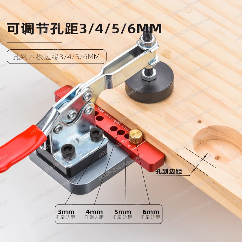 Woodworking 35mm Hinge Opener Cabinet Door Aircraft Hinge Punching Positioner Drilling Auxiliary Limit Holder