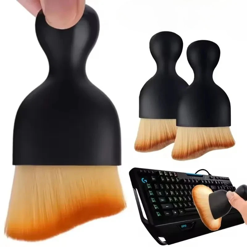 

Щетка для чистки клавиатуры и воздуховодов кондиционера, 1 шт., для удаления пыли из зазоров автомобиля, инструмент для чистки центральной консоли авто