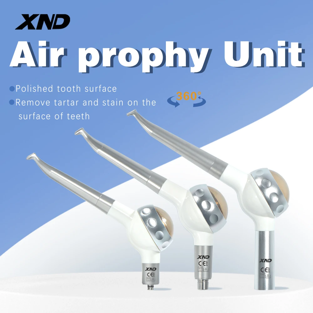 

XND Dental Equipment Air Prophy Unit Teeth Whitening Polisher Jet Oral Hygiene Prophy Polishing Tool KV/NSK/QD 2/4 Hole Connect