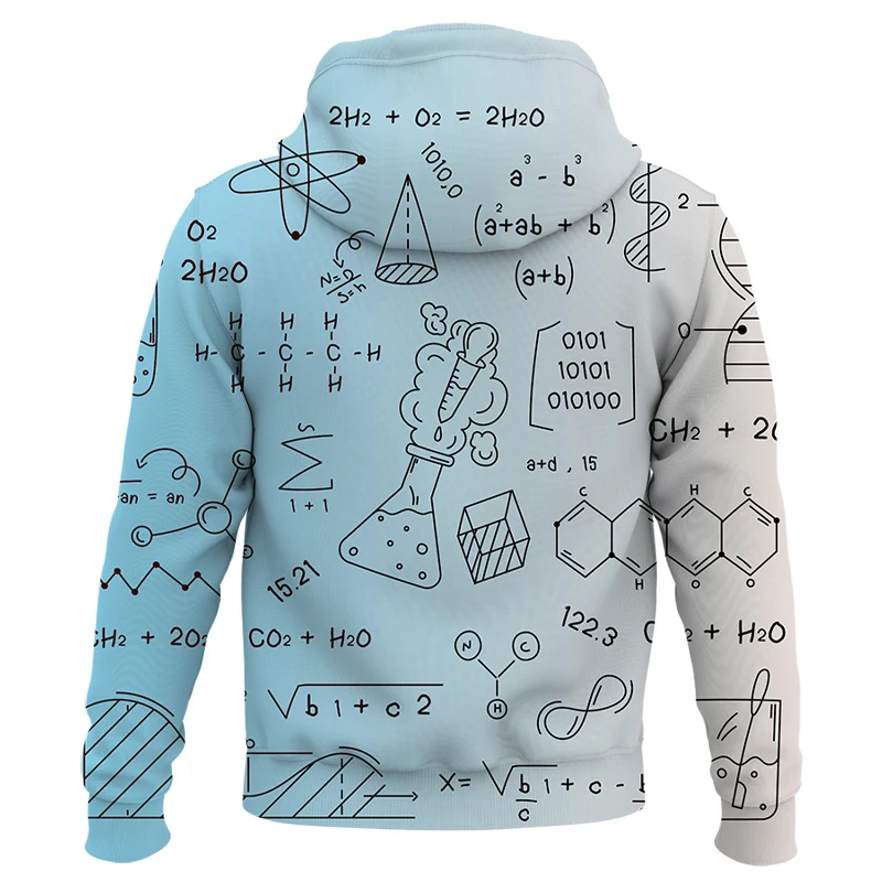 Men Women Children Chemical formula Sweatshirts Hoodies 3D Printed Streetwear Boy Girl Kids Pullover Long Sleeve Fashion Jacket