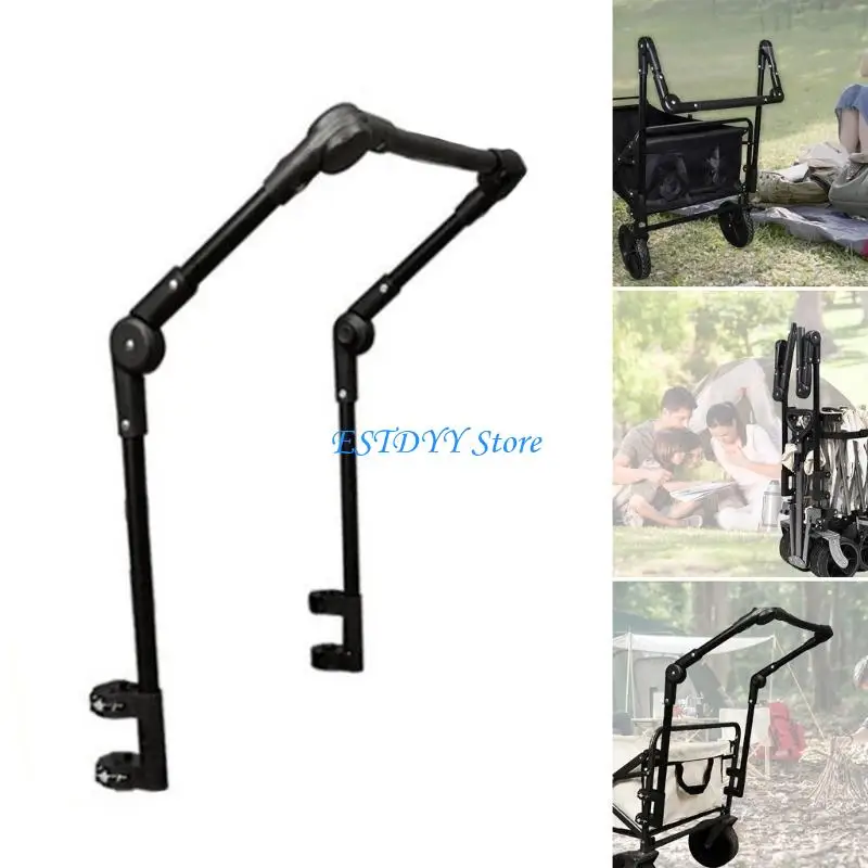 

G6DE Light weight Removable Handle Folding Wagon Cart Beach Handle Replacement for Versatile Camping and Carts