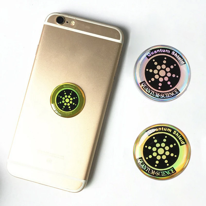 28mm x 28mm Universal Anti-Radiation Stickers Mobile Phone Round Quantum Shield Sticker for PC Laptop EMF Protection Sticker