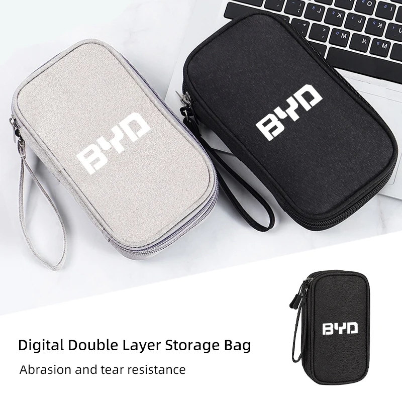 

Digital Storage Bag Cable Phone Organizer For BYD M6 G3 G5 T3 F3 I3 F0 F6 S6 S8 E5 E6 G6 L3 S7 Tang Song Qing Yuan Max