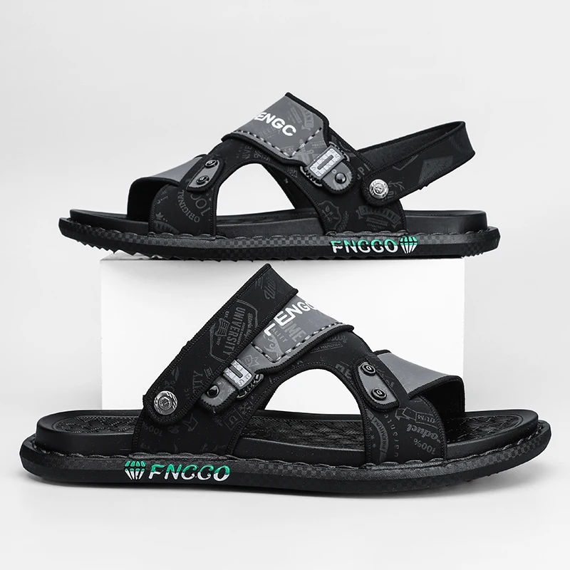 Sandals men's summer non-slip sports driving beach shoes men's slippers leisure dual-use sandals and slippers for teenagers