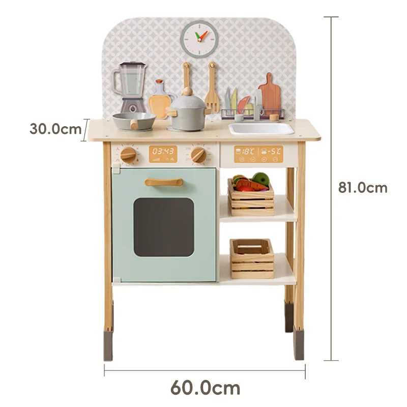 ชุดของเล่นครัวไม้สำหรับเด็ก ของเล่นเสริมพัฒนาการ ชุดครัวขนาดใหญ่ ของเล่นเด็กผู้หญิง เด็กผู้ชาย ของเล่นจำลอง ชุดครัวเด็ก ของเล่นบทบาทสมมติ