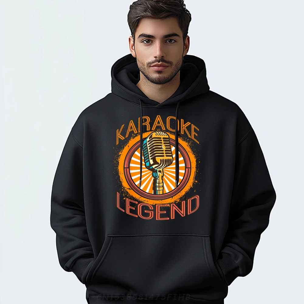 

Karaoke Music Sing Music Bar Classic Gift Hoodies O Neck Thanksgiving Day Long Sleeve Hoodies Boyfriend Print Hoodies