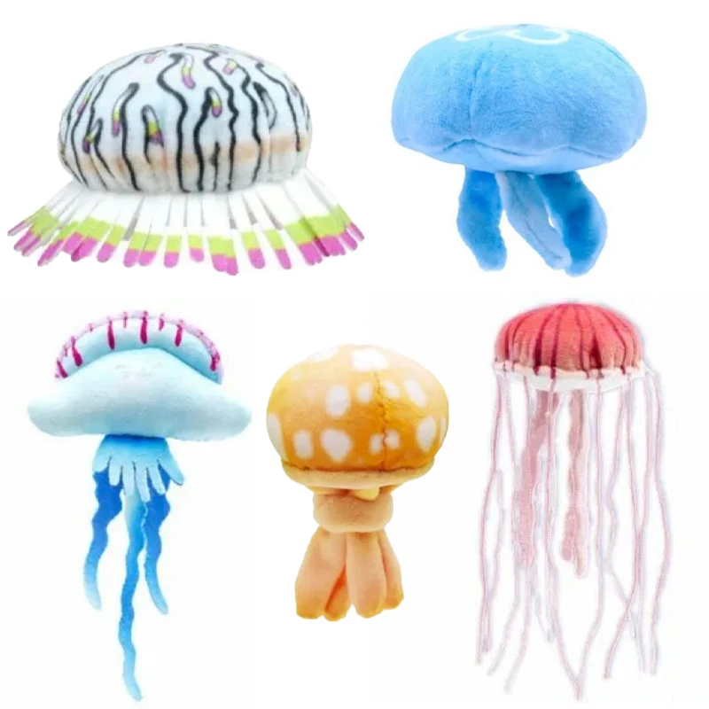 

Genuine IKIMONS Capsule Toys NTC Illustrated Guide Jellyfish Soft Doll Keychains Beautiful Marine Life Keychains 2