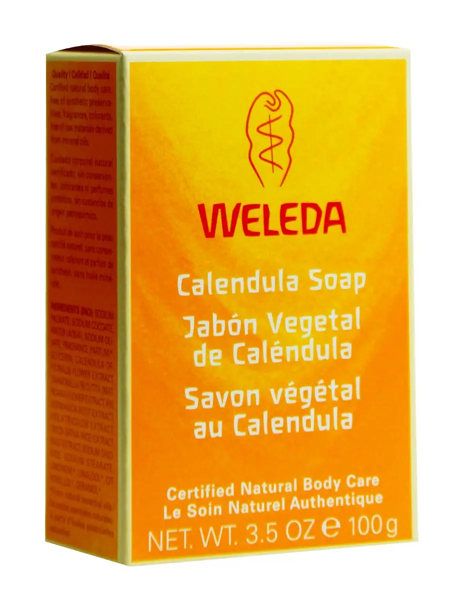 Weleda soap vegetable calendula 100g-hygiene for delicate skin