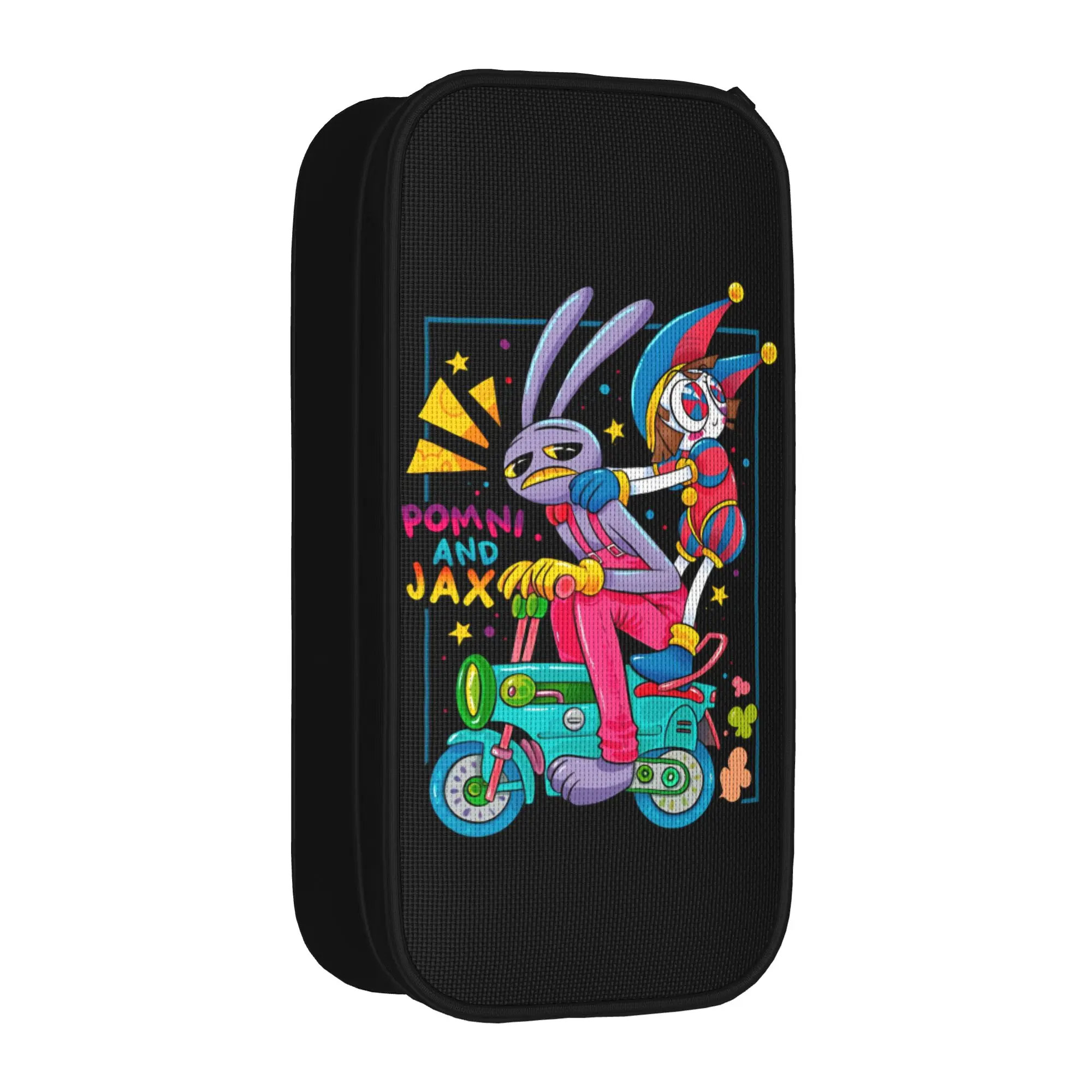 TADC Pencil Case Cute  Pomni and jax  Pen Bag Student Big Capacity School Supplies Zipper Pencilcases