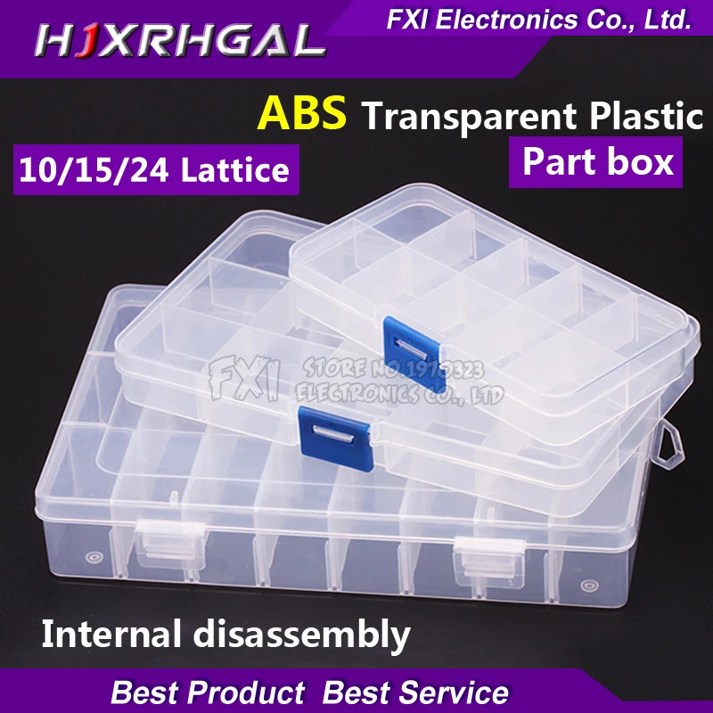 10/15/24 Grids Tools Packaging Box Portable Practical Electronic Components Storage box / Part box / Tool box /