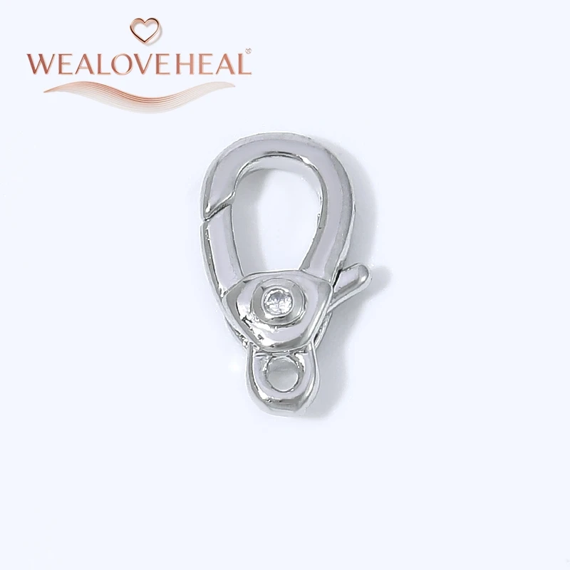 armband verschluss, 18K vergoldete Messing-Karabinerverschlüsse mit eingelegtem Zirkon, 11,5 mm Federhakenverschluss für DIY-Halsketten- und Armbandzubehör, Großhandel – Detail 19