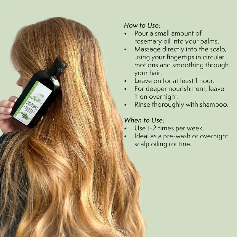 

Rosemary Hair Oil For Frizz Control Long Lasting Smoothness And Shine With Natural Fragrance Nourishing Care