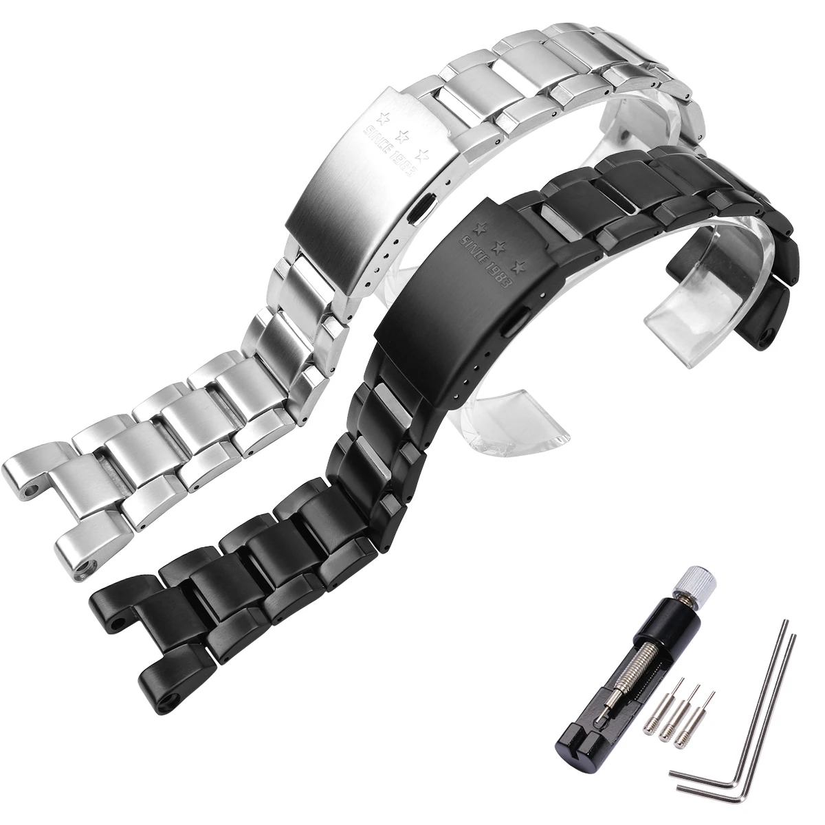 Stainless-Steel Strap For Casio GST-B100 GST-210 GST-S300 GST-S110 GST-S100 GST400 Men's Band Watch Accessories Bracelet