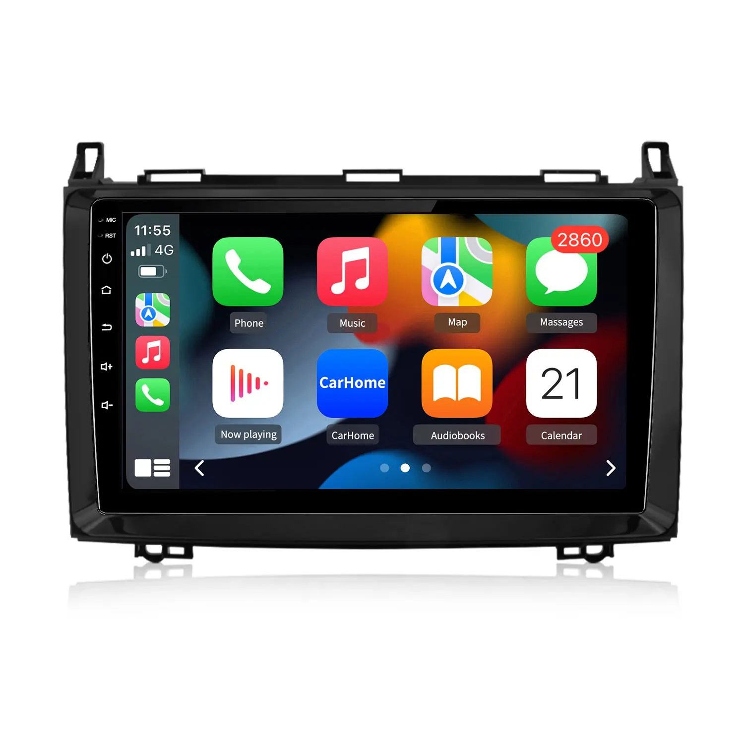 Junsun 9-Zoll Android 15 Autoradio für Mercedes Benz W169 W245 B200 W906 Sprinter W639 Vito mit kabellosem CarPlay, Android Auto, GPS-Navigation, Multimedia-Player, IPS-Stereo, WiFi, 4G, Bluetooth,