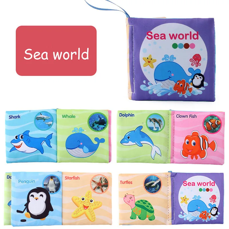 Baby Frühförderungsspielzeug Schwanz-Stoffbuch Puzzle Eltern-Kind-Interaktives Geräuschpapier Aktivitätsspielzeug für Säuglinge