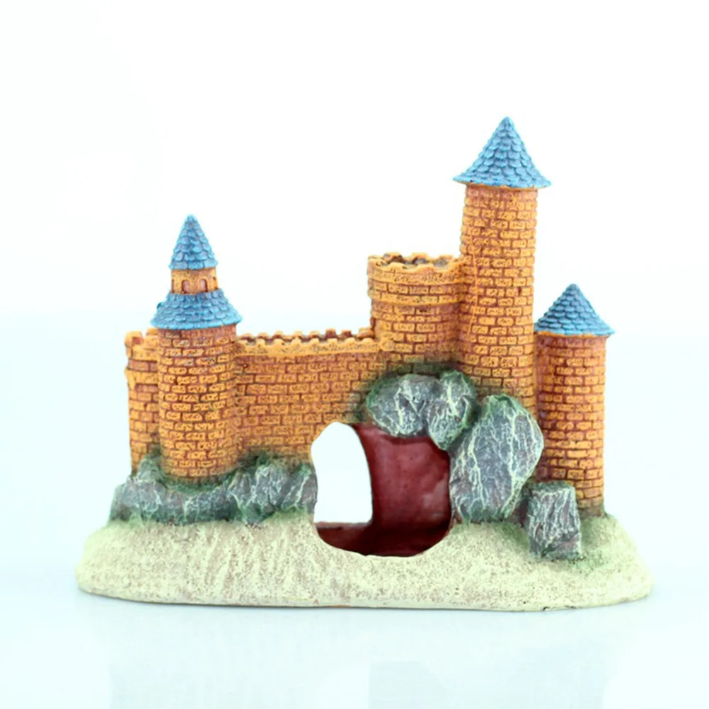 

Fish Tank Castle Ornament Realistic Aquarium Simulation Resin Decor Creative Underwater Scene Enhancer Aquarium Adornment
