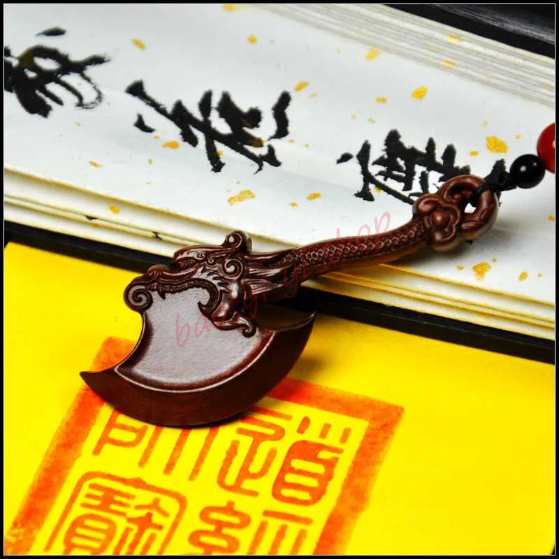 Thunder splitting jujube small axe pendant,  Exquisite Taoist ornament Pendant