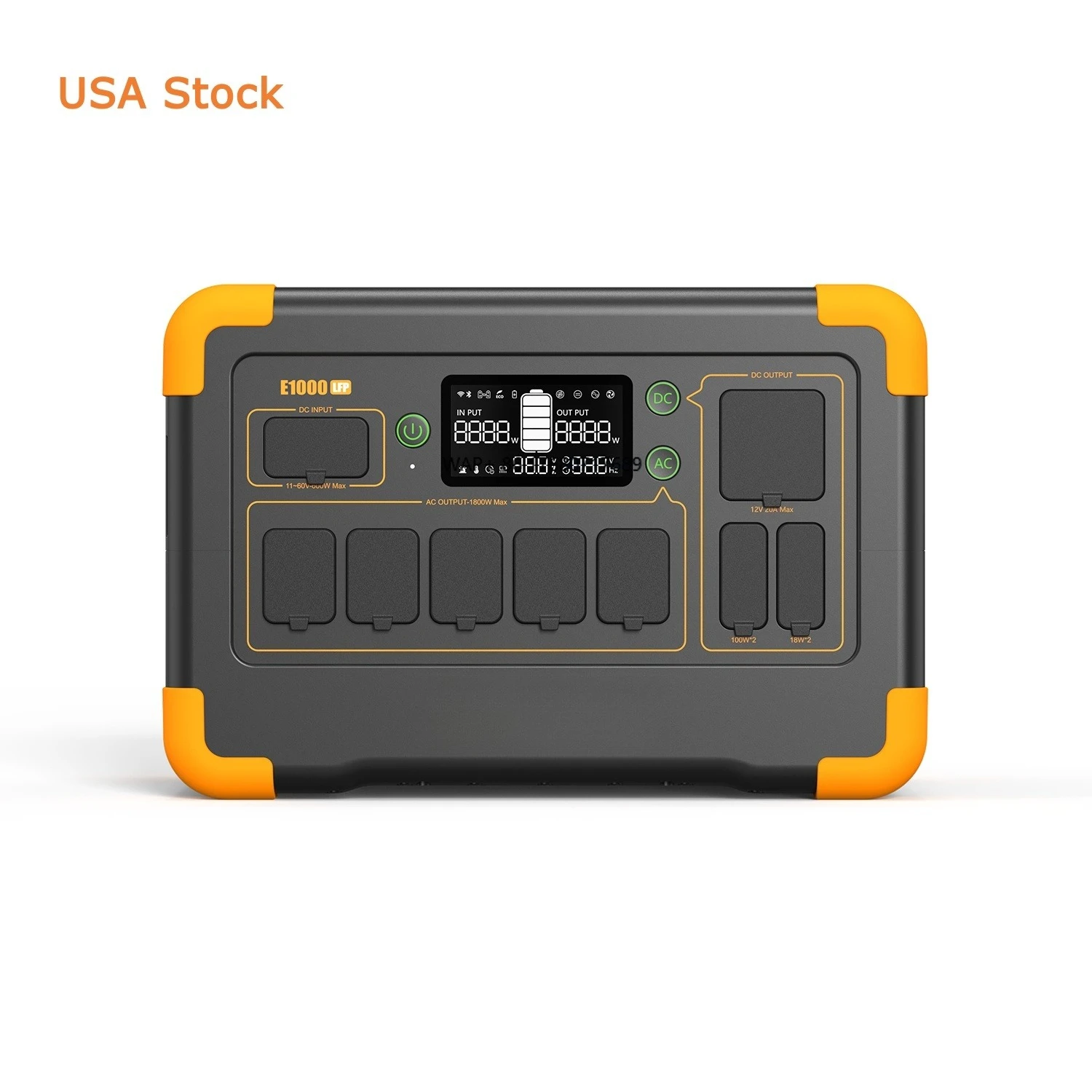 

Pecron E1000LFP 1800W US Stock Solar Generator Pure Sine Wave MPPT Wireless Charging Remote Control Camping/Outdoor Use