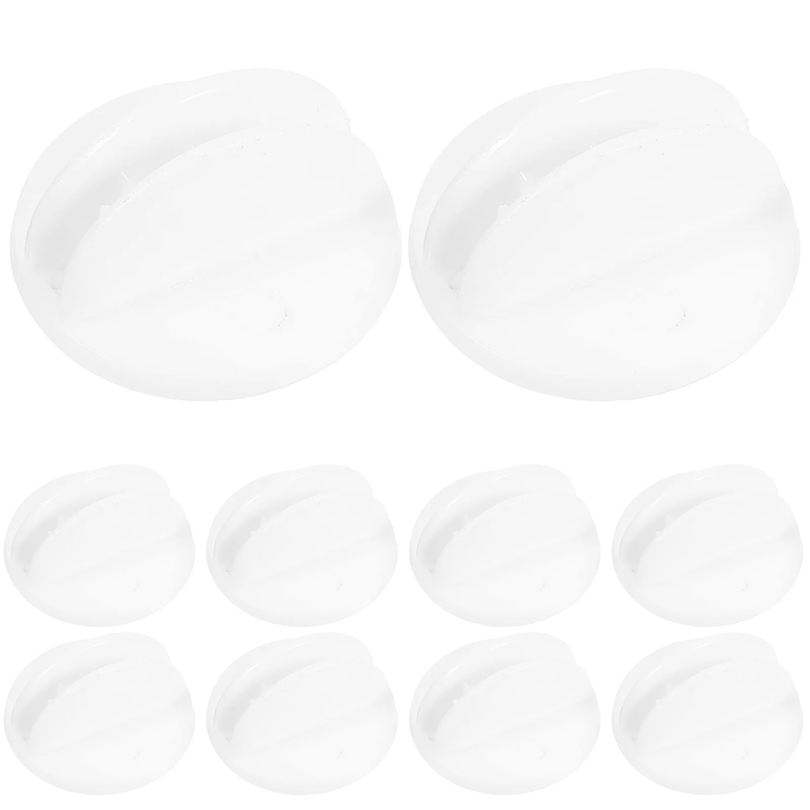 

30pcs Price Tags Holder Plastic Card Organizer Desk Mini Labels Folder Stands Reusable White Display Stand Table Number Holder