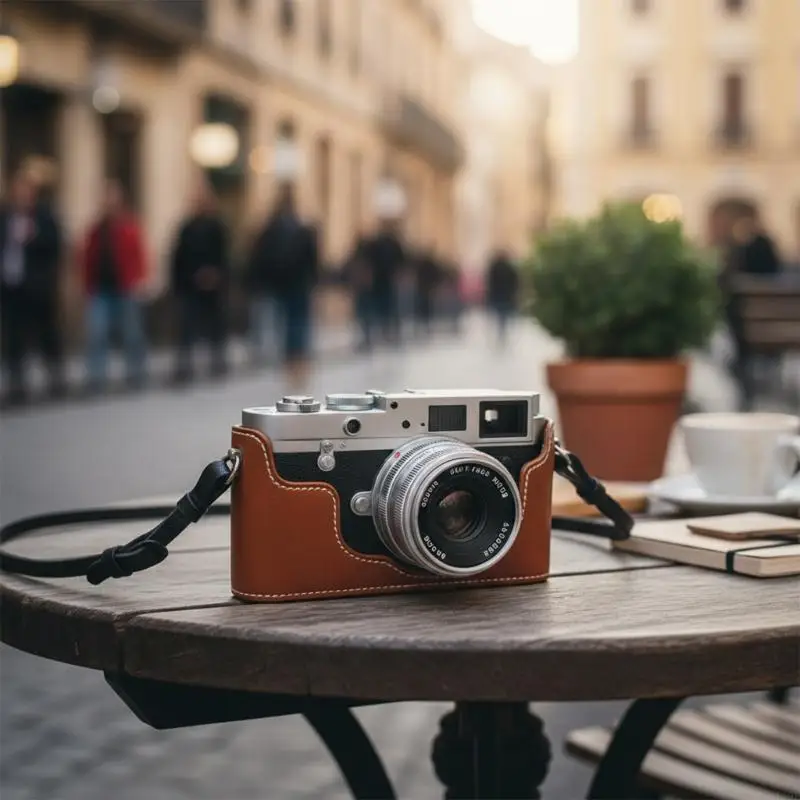 

Несъемный кожаный нижний чехол для GFX100RF, обеспечивающий прямую зарядку аккумулятора и совместимость с бесшовными штативами