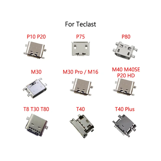 2 SZTUK/LOT dla Teclast P75 P80 M40 P20HD T30 T8 T80 T40 Plus P10 M30 Pro M16 Gniazdo ładowania USB Port ładowania Złącze jack