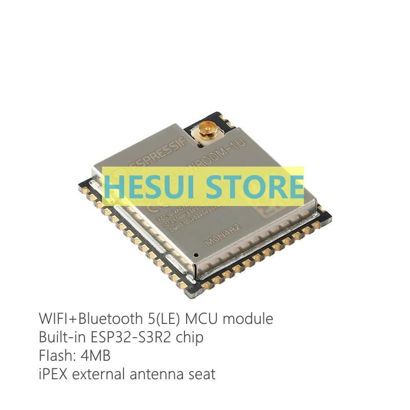 ESP32-S3-WROOM-1U-N4R2 Wi-Fi+ Bluetooth 5.0 4MB 32-bit dual-core MCU module