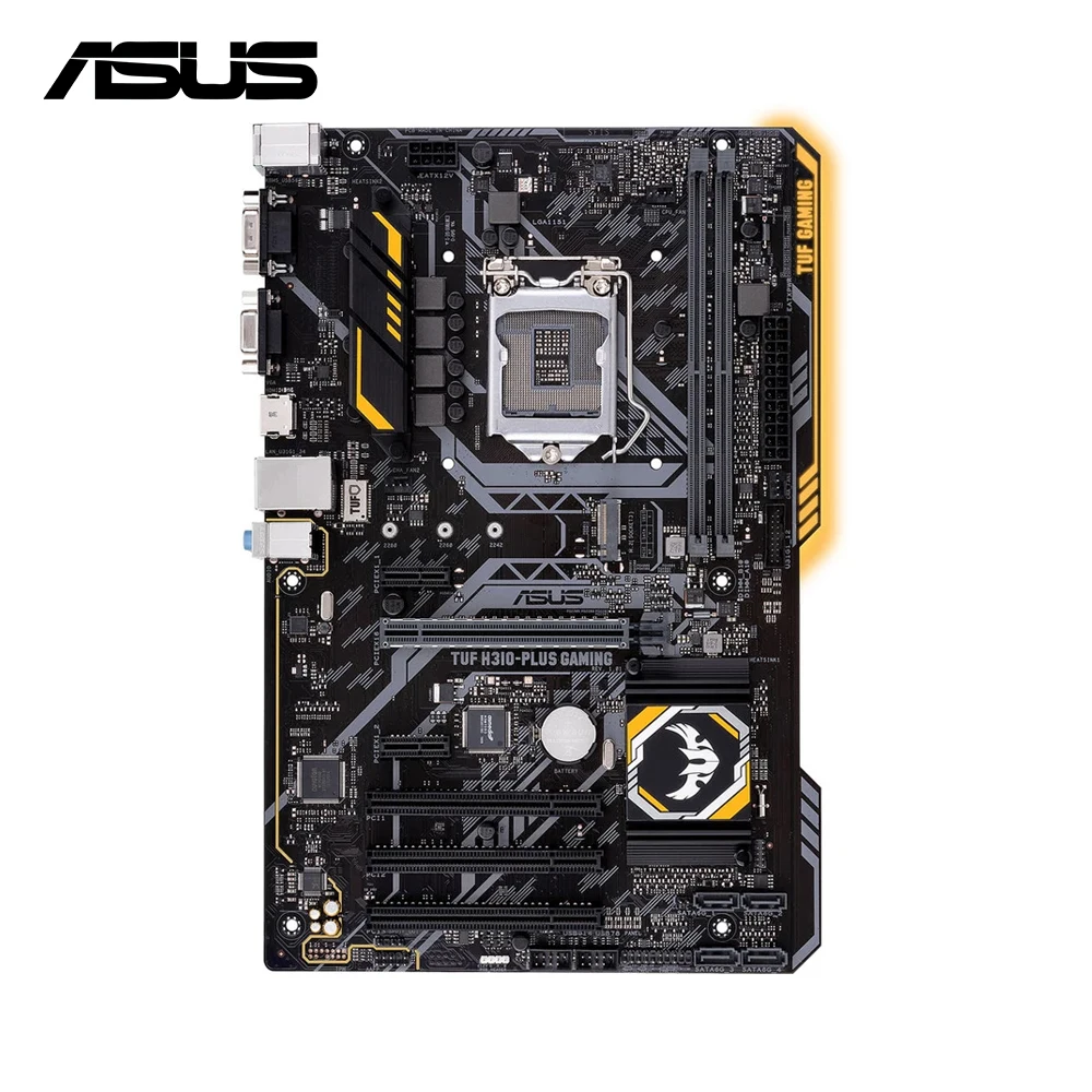 placa mae asus tuf h310 plus gaming chipconjunto h310 soquete lga 1151 para 8a 9a geracao core 8400 9400f 8700k 9700k 9600kf 9900k 01