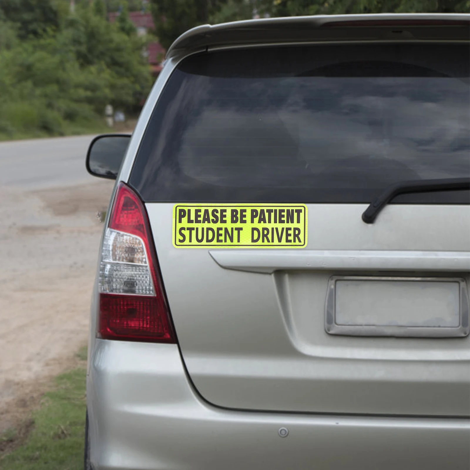 

2pcs Novice Car Sticker Decal Practicing Driver Sticker Durable Waterproof Auto Decoration For New Drivers