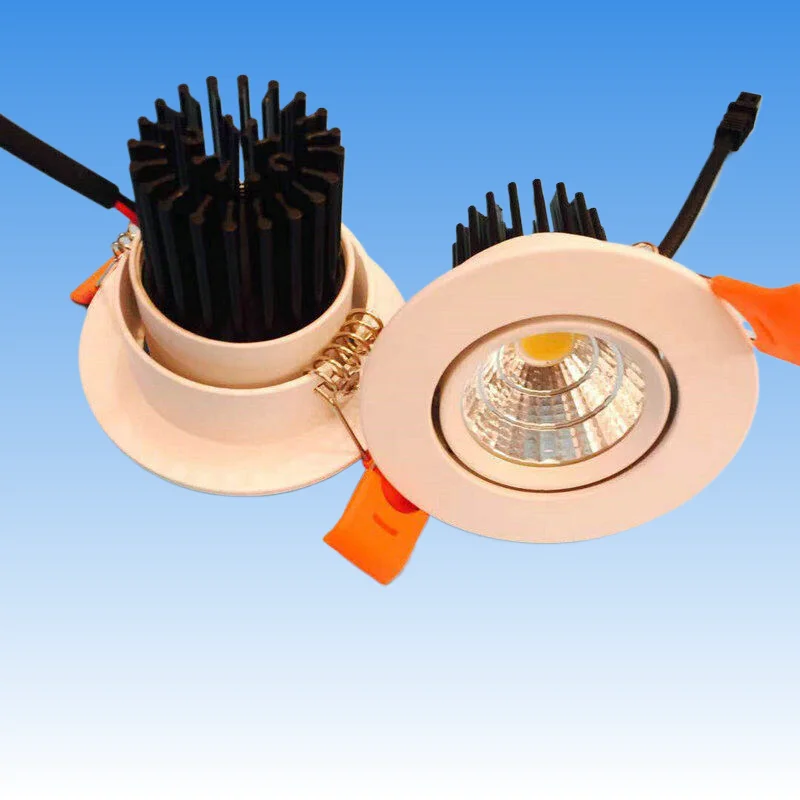 6pcs /lot diameter 68mm 3W Recessed Ceiling Spot Light Black Kit For Cree Led 3000K + Driver Open Hole 50Mm