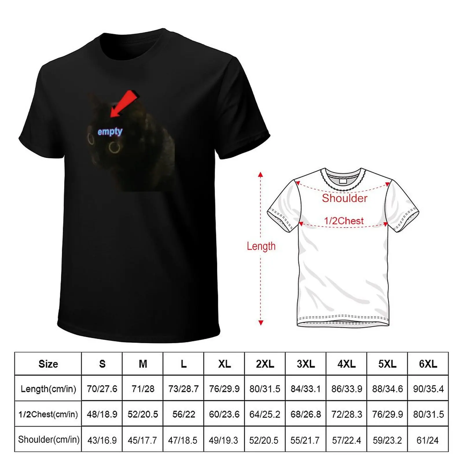 Jinx Empty Head T-Shirt Simple Print Design T-Shirt