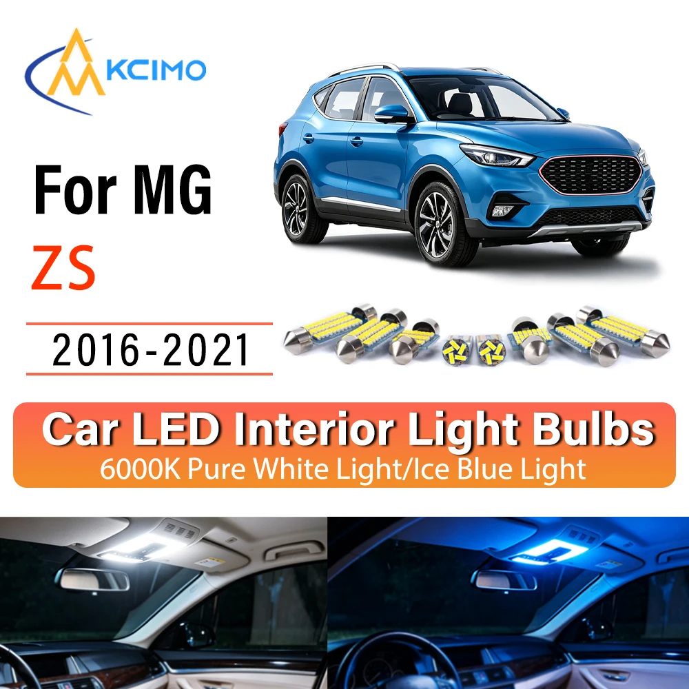 Premium Cozy LED Interior Lights For MG ZS 2016-2021 Super Bright, Quick Setup Blue Light, White Light Kit Sturdy