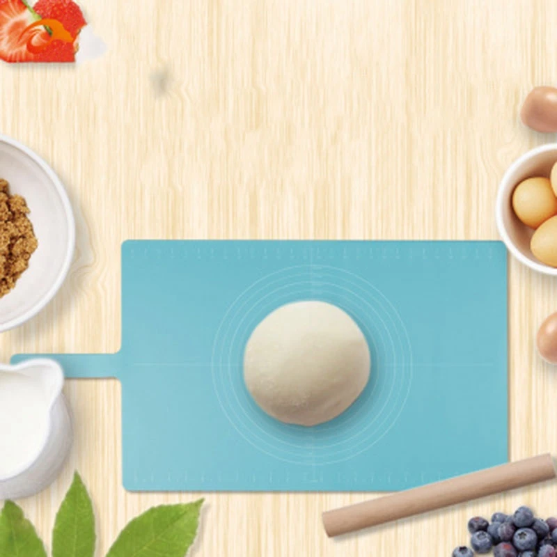 J1UL1N Food Grade Household Rolling Mat Floor Mat Mat Non-Stick Thickened Panel Baking Mat With Rolling Pin