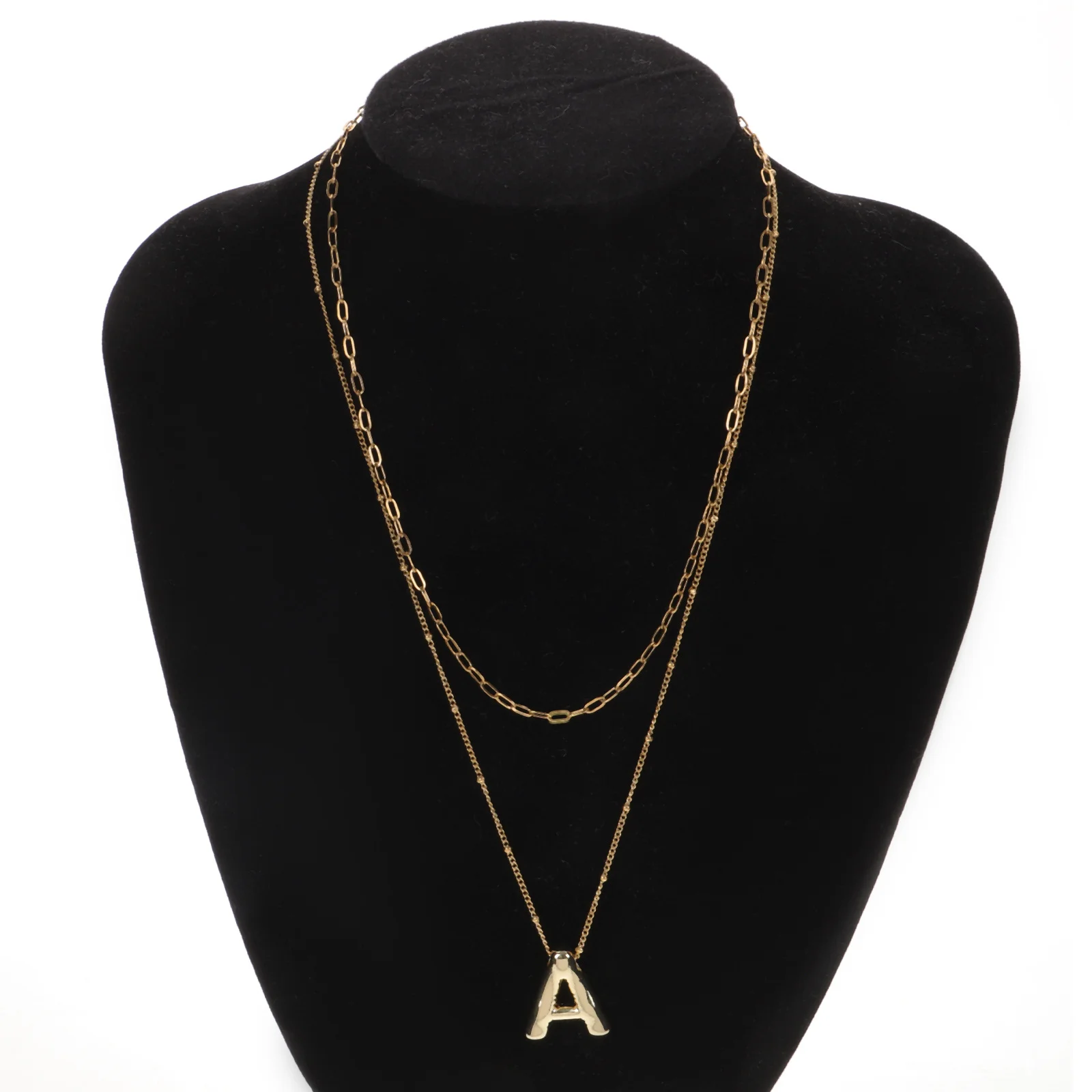 

Letter A Pendant Necklace Chic Lightweight Stylish Chain Necklace for Women Daily Wear Trendy Letter Jewelry Charm for
