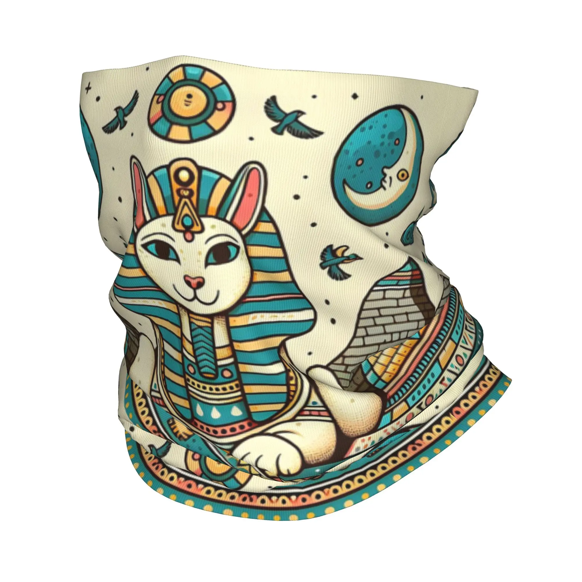 Pyramids Tombs of Pharaohs Egypt Sphinx Bandana Neck Gaiter Printed Face Scarf Multifunction Cycling Scarf Running For Men Women