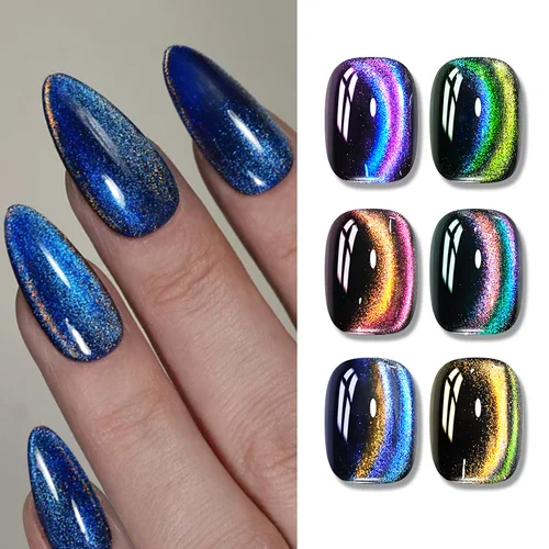 Imagen 2 del producto BORN PRETTY 10ml 9D camaleón brillo gato Gel magnético esmalte de uñas verano colorido Ultra brillo remojo UV Gel barniz para decoración de uñas