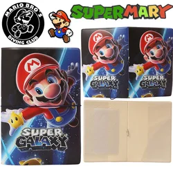 Super Mario Bros Passport Cover World Map Thin Cartoon Travel Passport Holder Wallet Gift Cute PU Leather Card Case Cover Unisex